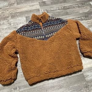 Tribal Sherpa pull over sweater